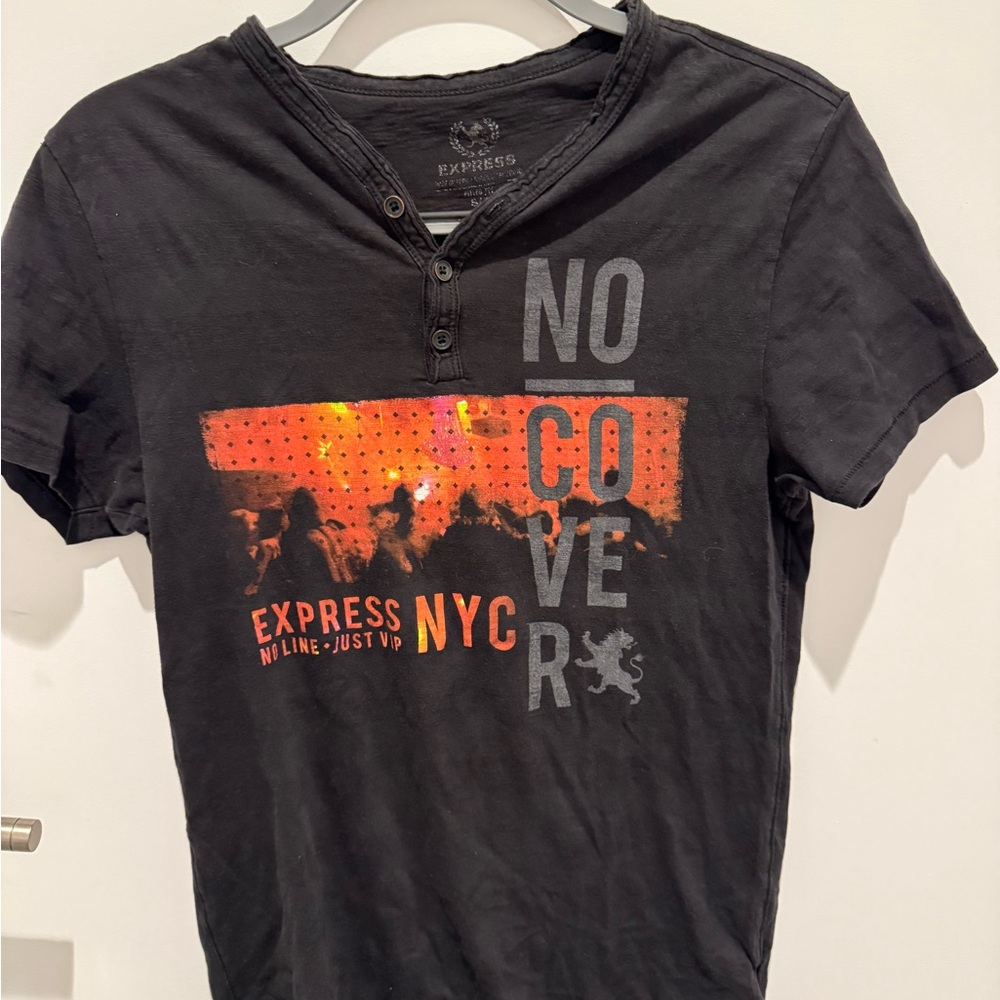 Express Black Graphic T-Shirt